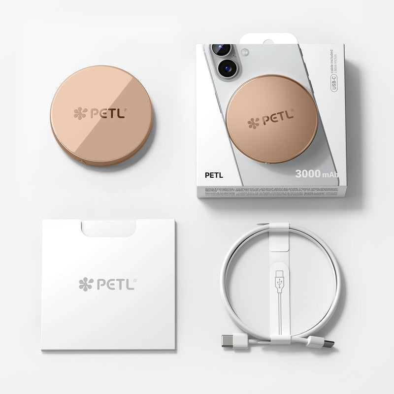PETL MagSafe® Compatible Battery Pack – Sahara Gold - goPETL
