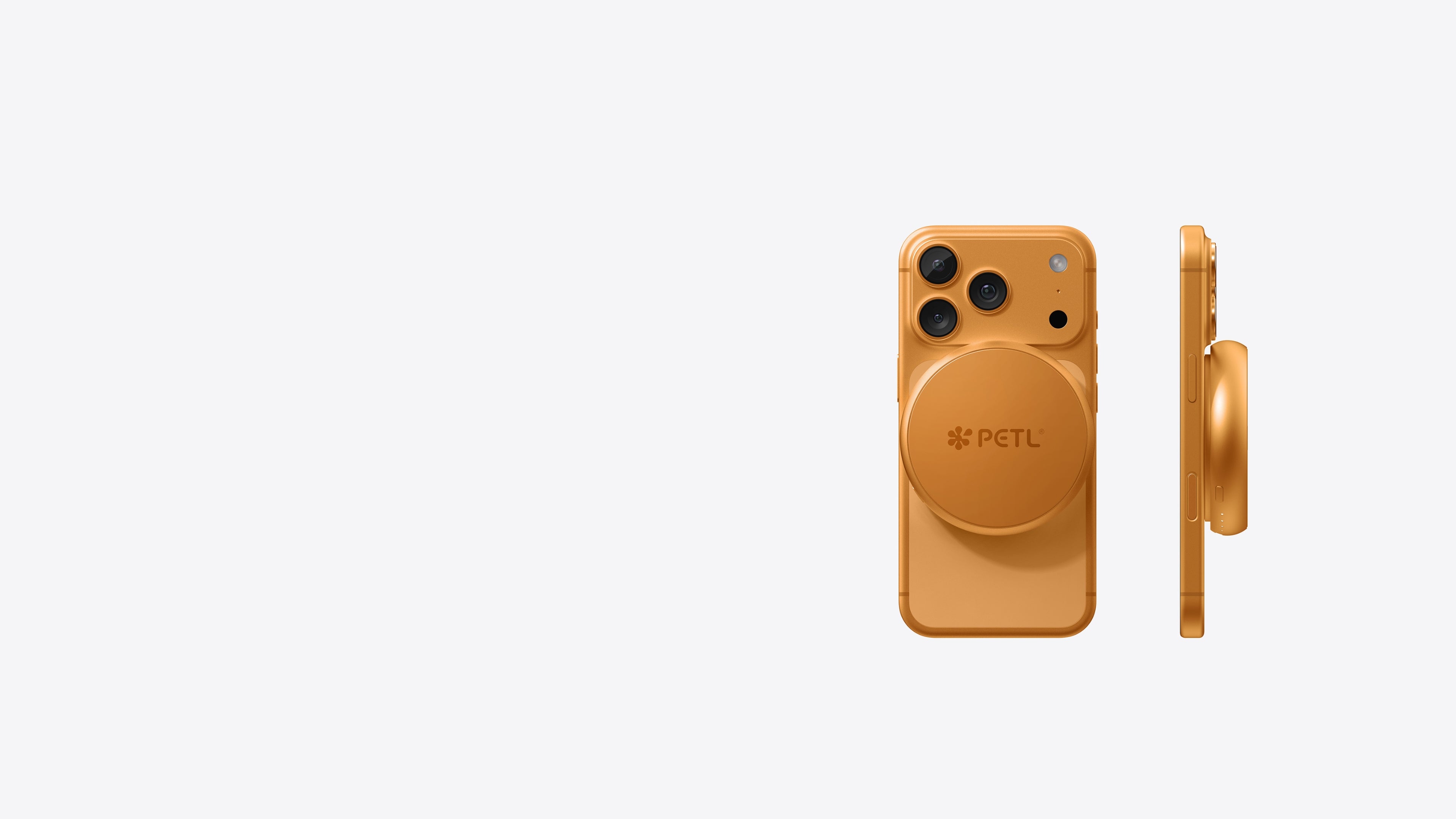 Load video: PETL Plus cosmic orange hero product launch video demos product design.