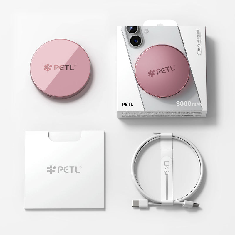 PETL MagSafe® Compatible Battery Pack – Blush Gold - goPETL