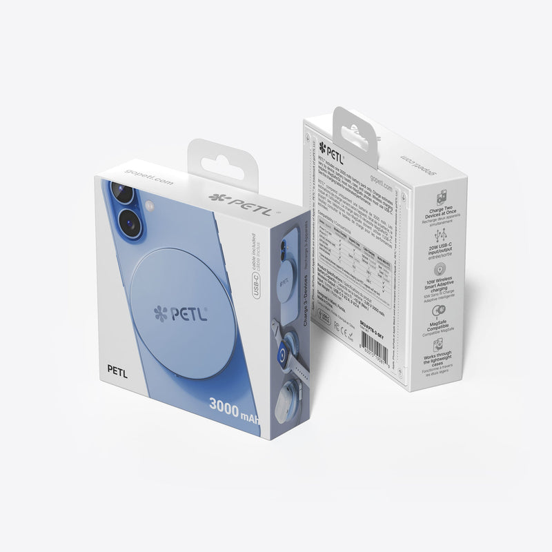 PETL MagSafe® Compatible Battery Pack – Sky - goPETL