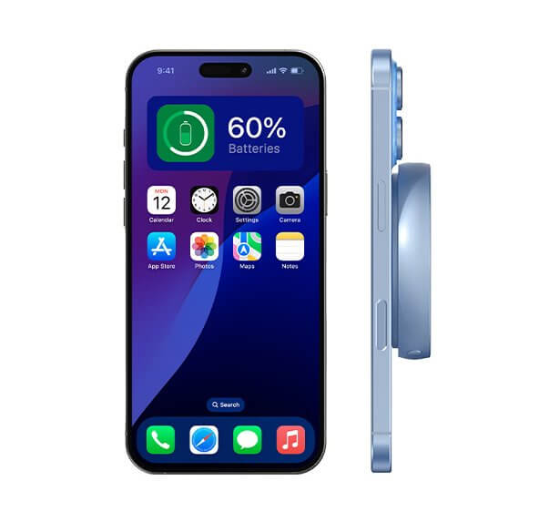 Works instantly with iOS.