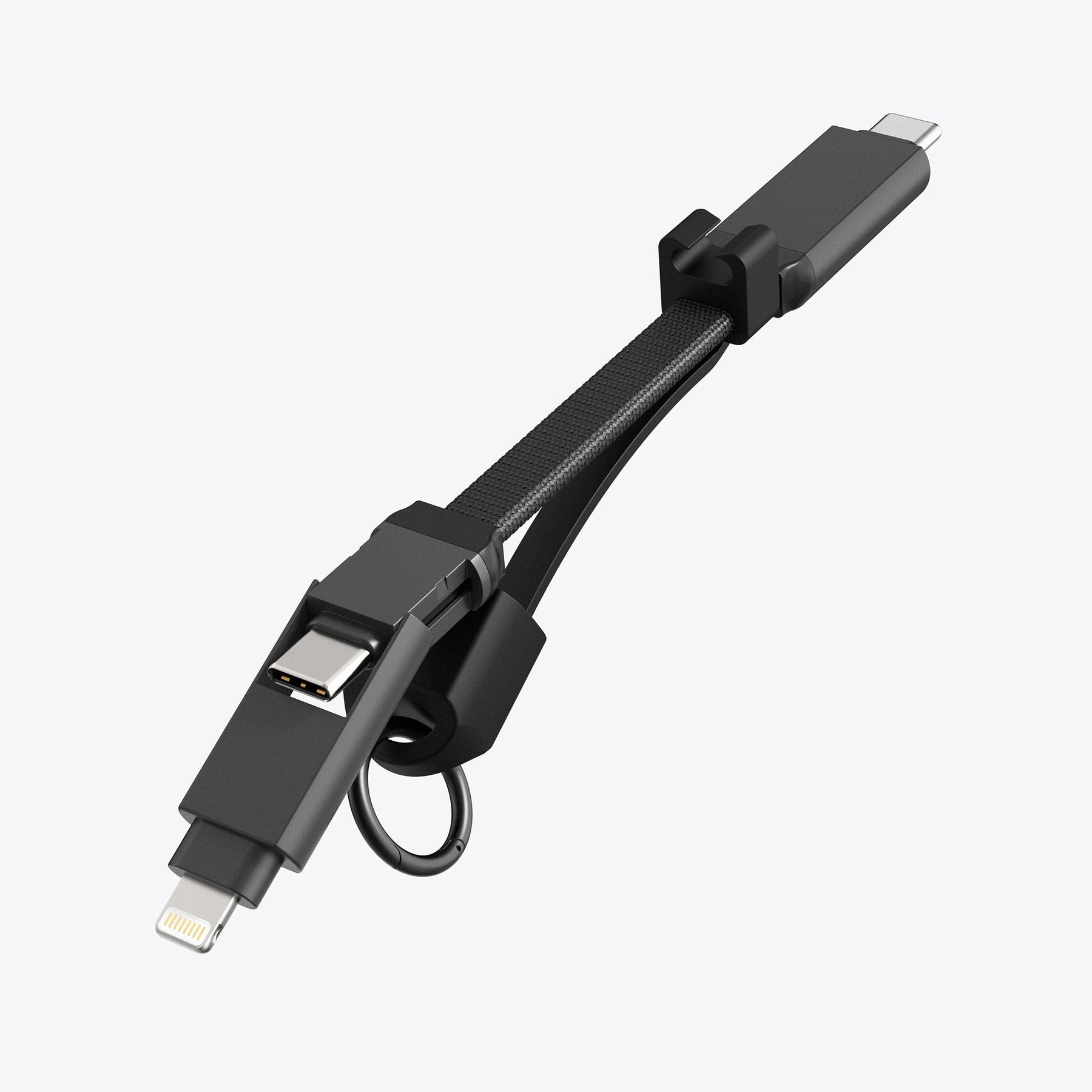 PETL 2 - in - 1 Keychain Cable. USB - C to USB - C & Lightning - goPETL