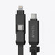 PETL 2 - in - 1 Keychain Cable. USB - C to USB - C & Lightning - goPETL