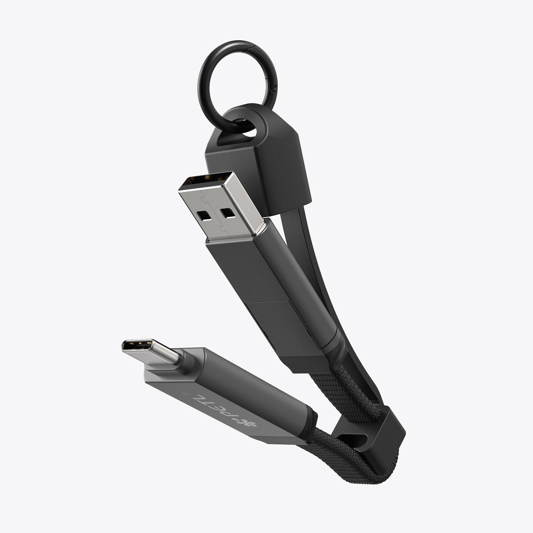 PETL 2 - in - 1 Keychain Cable. USB - C to USB - C & USB - A - goPETL