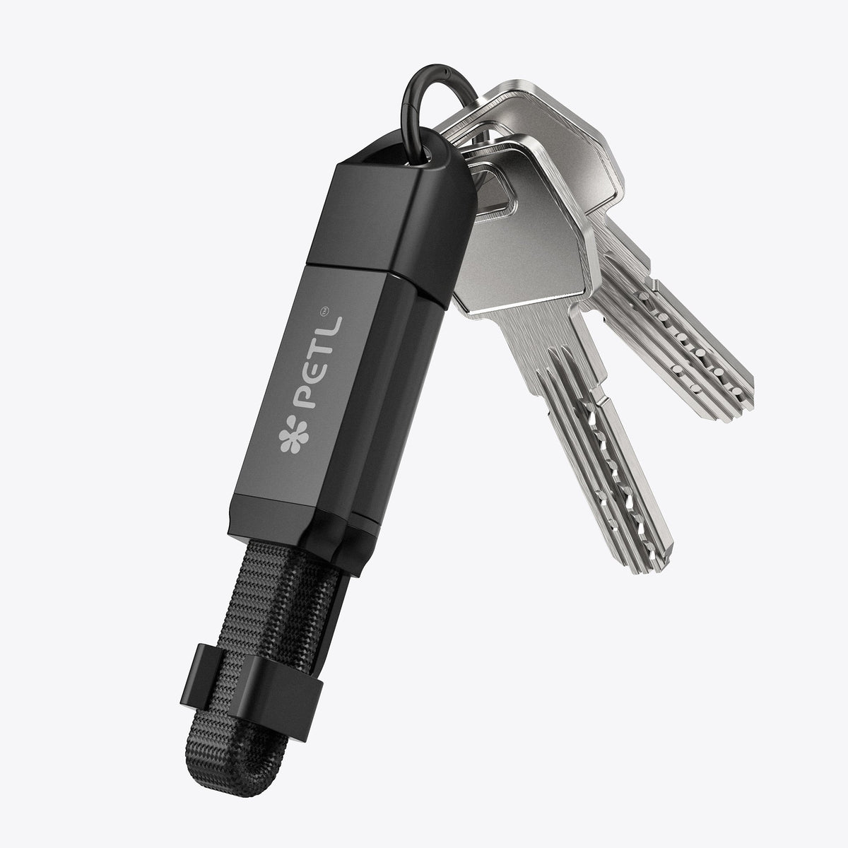 PETL 2 - in - 1 Keychain Cable. USB - C to USB - C & USB - A - goPETL