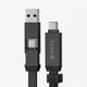 PETL 2 - in - 1 Keychain Cable. USB - C to USB - C & USB - A - goPETL