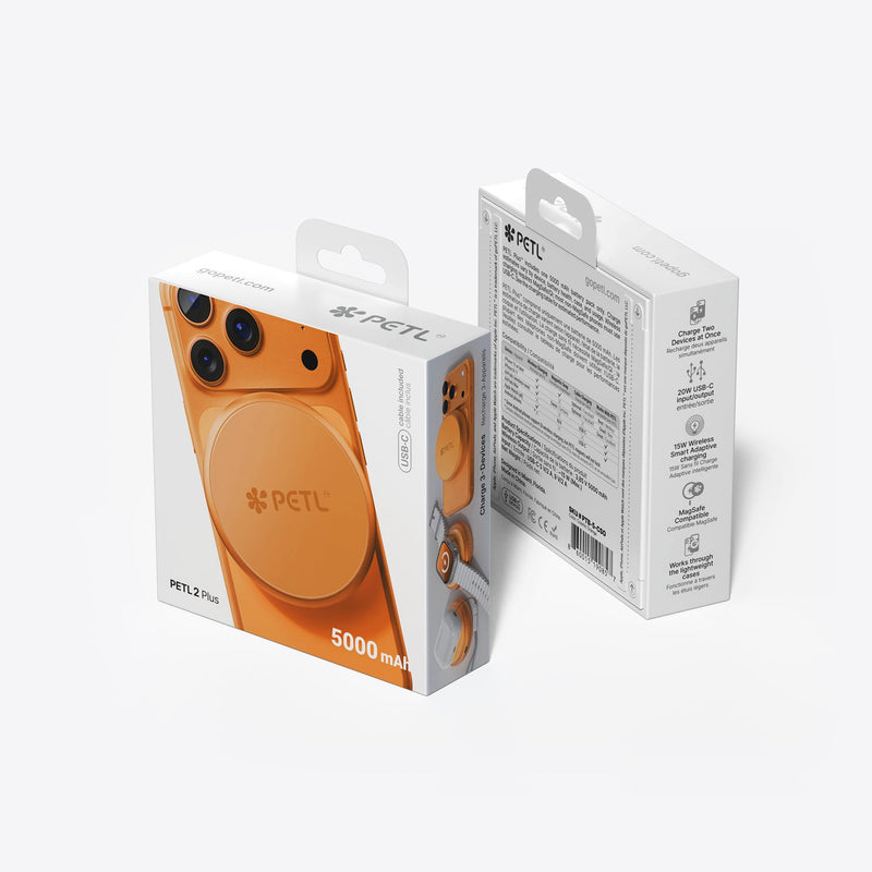 PETL 2 Plus MagSafe® Compatible Battery Pack – Cosmic Orange - goPETL