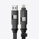 PETL 4-in-1 Keychain Cable. USB-C to USB-C, USB-C, USB-A to Lighting - goPETL