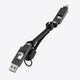 PETL 4-in-1 Keychain Cable. USB-C to USB-C, USB-C, USB-A to Lighting - goPETL